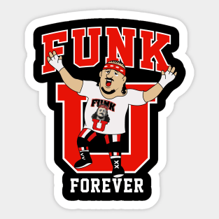 Terry Funk wrestling Sticker